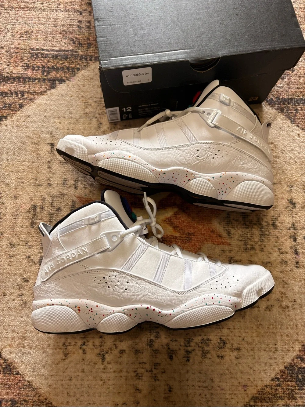 Jordan Men’s 6 Rings Mid Confetti Size 12